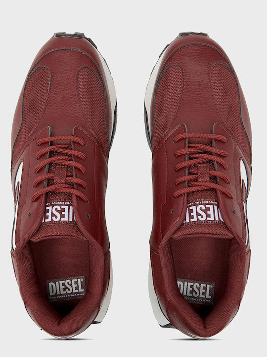 Diesel Stamed Sneakers Burgundy Diesel Stamed Sneakers Burgundy