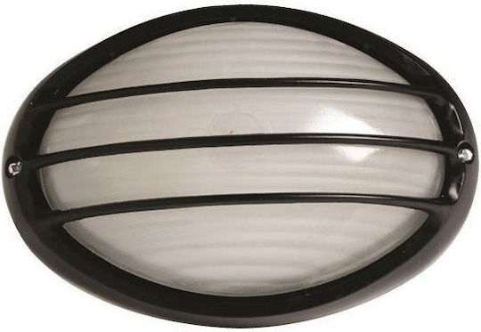 Eurolamp Wandmontierte Außen-Schildkrötenleuchte E27 IP44 21.5x15x10εκ.