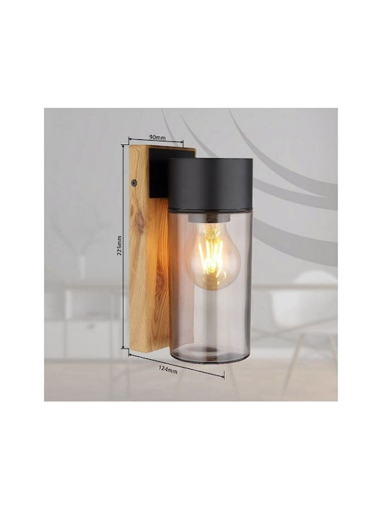 Globo Lighting Wall-Mounted Outdoor Spot Light E27 IP44 9x22.5εκ.