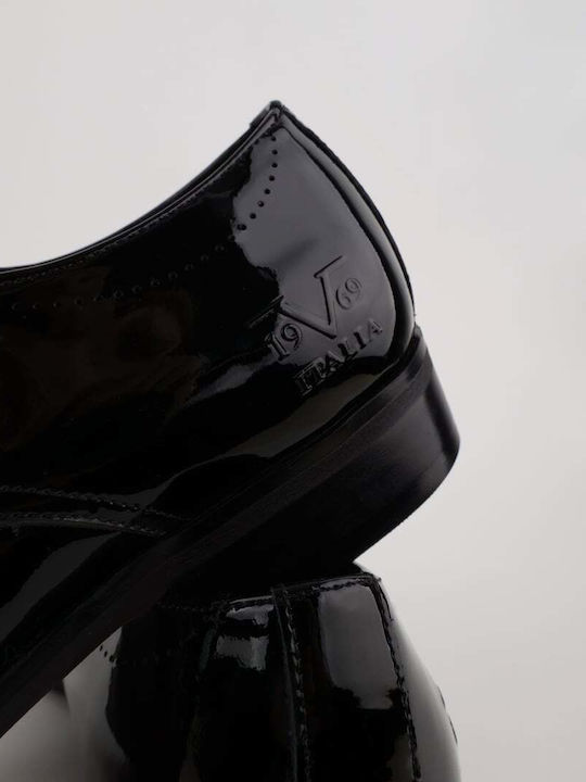 Abbigliamento Men's Patent Leather Dress Shoes Black