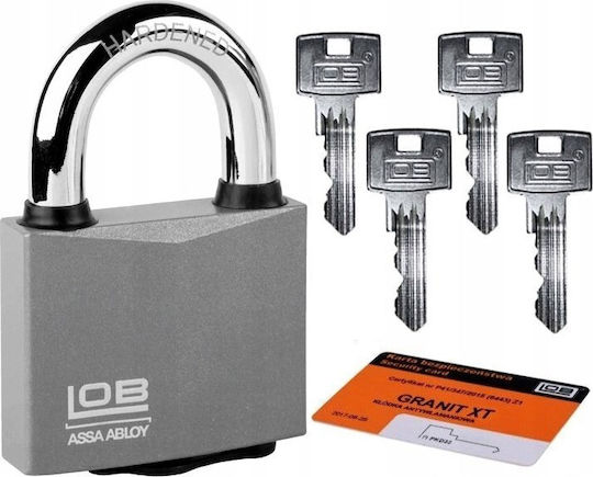 Lob Padlock Brass with Key 1pcs