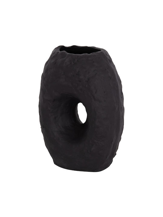 HomeMarkt Διακοσμητικό Βάζο Πήλινο Namentis Μαύρο Φ16xΥ36cm