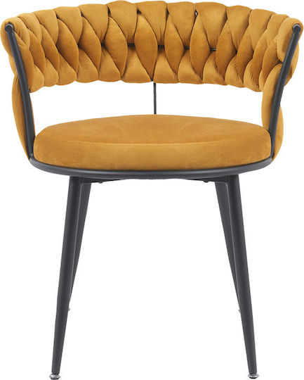 Alkia Столички Трапезария плюшени Yellow Velvet 1бр 60x57x68бр