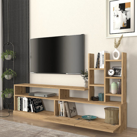 Σύνθετο Σαλονιού Pesaro Sepet Oak Μ165xΒ25xΥ91.3εκ.
