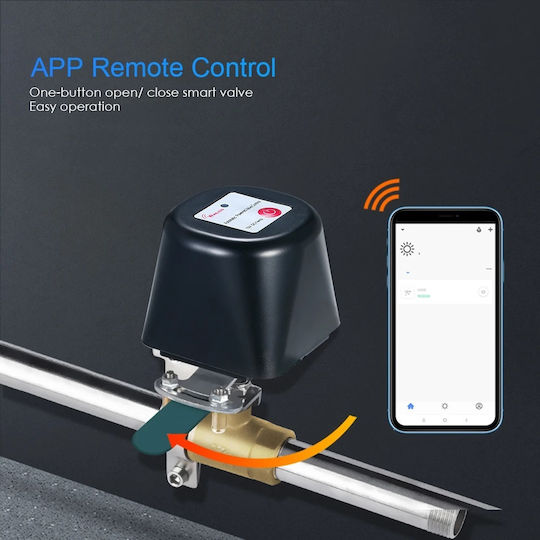 Moes Zv-lz-bk Smart Zigbee Βαλβιδα On Off Βανες Νερου Αεριου
