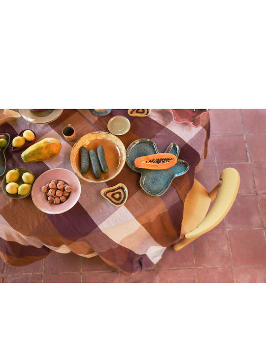HK Living Farfurie pentru paste din Porțelan Roz cu Diametru 28cm