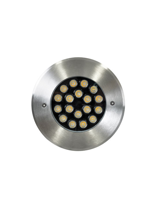 GloboStar Recessed Spot with Integrated LED and Natural White Light White 20x20cm. 1pcs