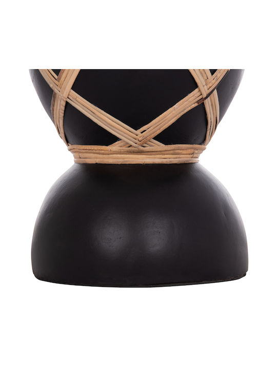 HomeMarkt Decorative Vase Maynard Black 27.5x27.5x50cm