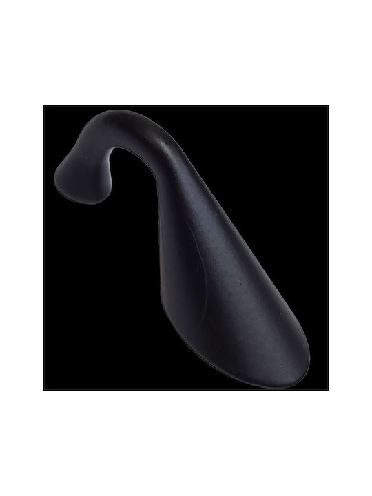 Italienischer Möbelgriff Eureka 11649-032-10c1 Maße 3,2cm Schwarz-matt