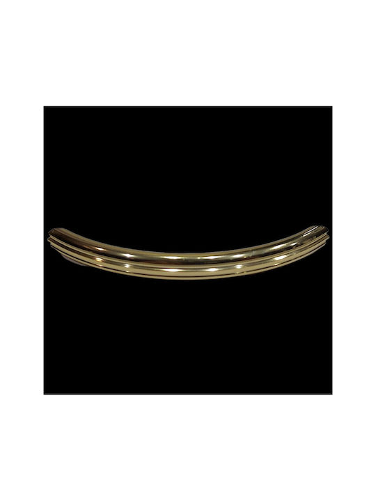 Italian Brass Furniture Handle Eureka 11083-096-may Gold Glossy Size 9.6cm