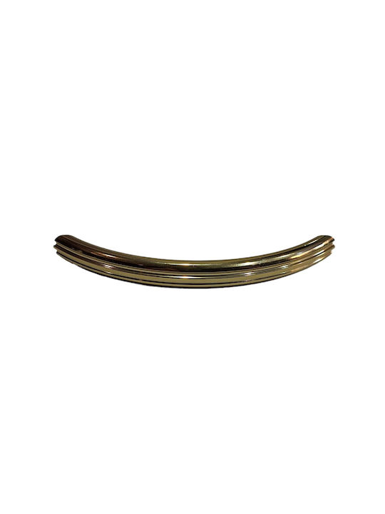 Italian Brass Furniture Handle Eureka 11083-096-may Gold Glossy Size 9.6cm