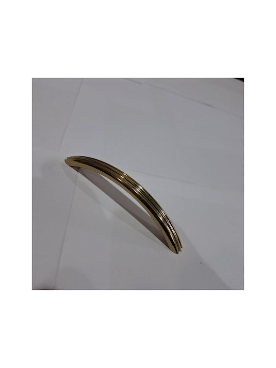 Italian Brass Furniture Handle Eureka 11083-096-may Gold Glossy Size 9.6cm