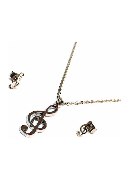Amalfi Accessories Σετ Κοσμημάτων από Ατσάλι