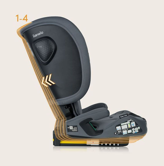 Lionelo Nelly Autositz i-Size mit Isofix Black Carbon 9-36 kg