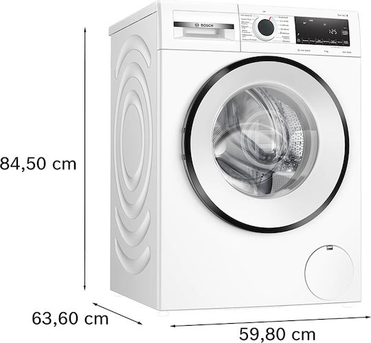 Bosch Washing Machine 9kg with Steam Technology 1400 Rounds Iron Assist WGG244Z1GR
