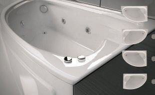 Acryl Asymmetrische Eckbadewanne Αριστοτέλης 1.65x0.95 Acryl Asymmetrische Eckbadewanne Αριστοτέλης 1.65x0.95