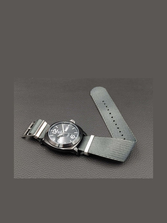 Alpha 1993 Herrenuhr 16.2mm Batterie mit Schwarz Kautschukarmband
