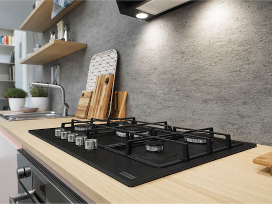 Franke Smart FHSM 755 4G DC ON E Onyx Smart Gas Cooktop Autonomous 73x51εκ.