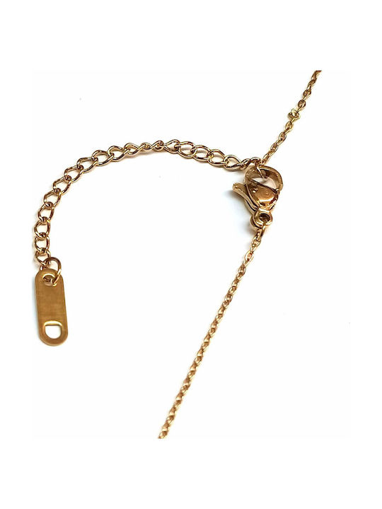 Amalfi Accessories Colier Din Oțel Plăcut Cu Aur Amalfi Accessories Colier Din Oțel Plăcut Cu Aur
