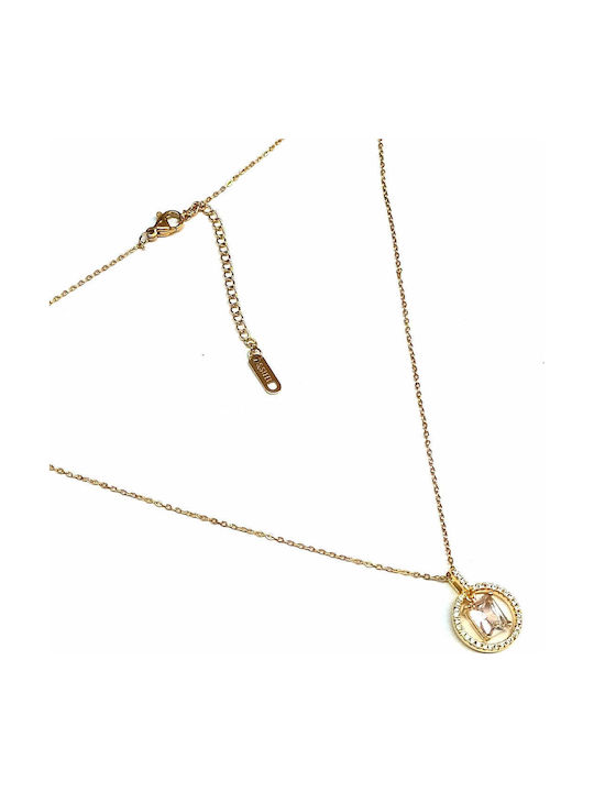 Amalfi Accessories Κολιέ από Επιχρυσωμένο Ατσάλι