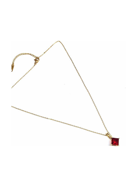 Amalfi Accessories Κολιέ από Επιχρυσωμένο Ατσάλι