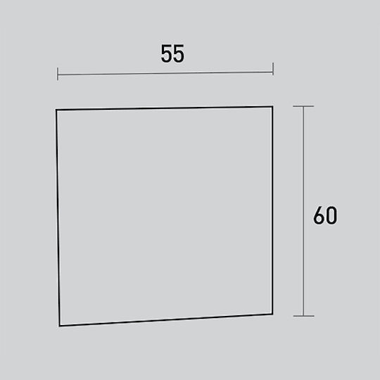 Καθρέπτης Led Probagno 947am 55x60