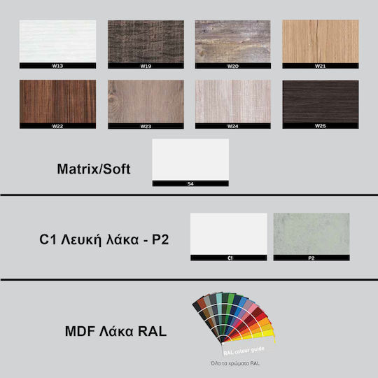 Καθρέπτης Ντουλάπι Απλίκα Led Probagno 907amb 70x12x90υ Mdf Γκρι