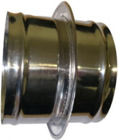 Single and Double Wall Chimney Pipe Adapter Inox Diameter 100-150 Airduct Hellas