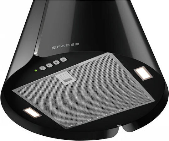 Faber Beat BK Island Vent Hood 45cm Black