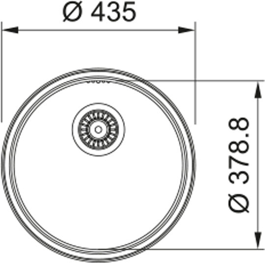 Franke ROX 610/110-38 Drop-In Küchenspüle Inox Gebürstet M38xP38cm Silber