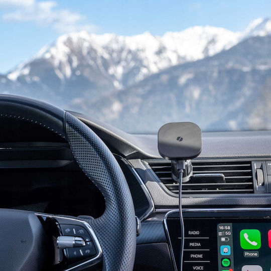 Spacecase Auto Handyhalterung mit Magnet und Kabelloses Laden MagSafe Schwarz