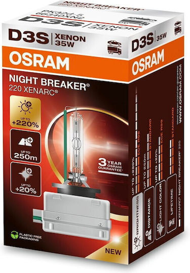 Osram Лампи Автомобила D3S Халогенни 4400К Неутрално бяло 42V 35W 1бр