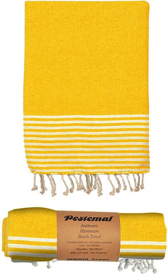 Pestemal Pestemal Stripes Yellow 180x90cm