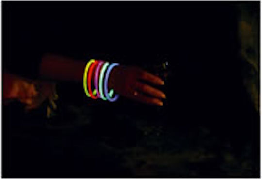 1x Blue 200mm Glow Bracelet 1x Blue Glow Stick G805bb