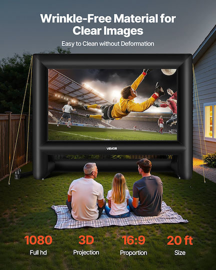 Vevor Ecran Proiecție Projector Pardoseală 16:9 / 20"