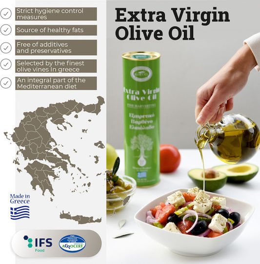 Korvel Εξαιρετικό Παρθένο Ελαιόλαδο 1lt σε Μεταλλικό Δοχείο
