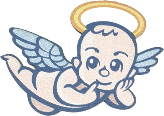 Wooden Baby Angel Motif