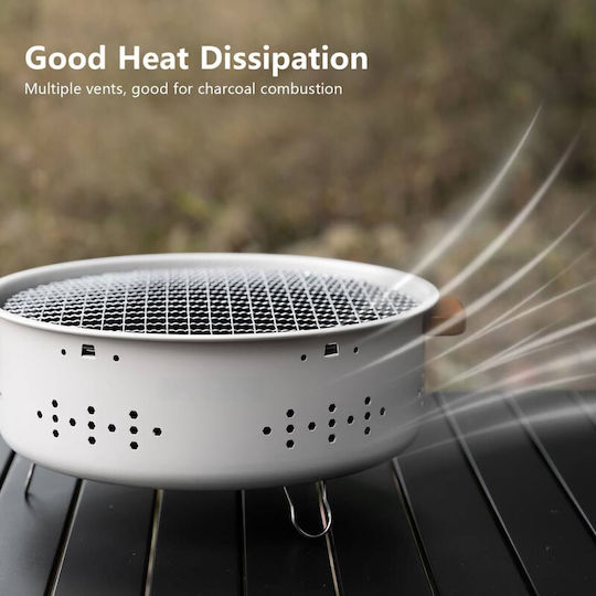 Uncle George Stainless steel Portable Charcoal Grill 31cmx31cm