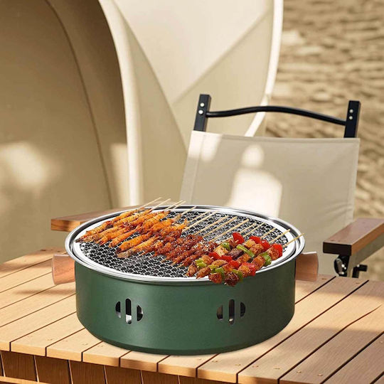 Uncle George Stainless steel Portable Charcoal Grill 28cmx28cm