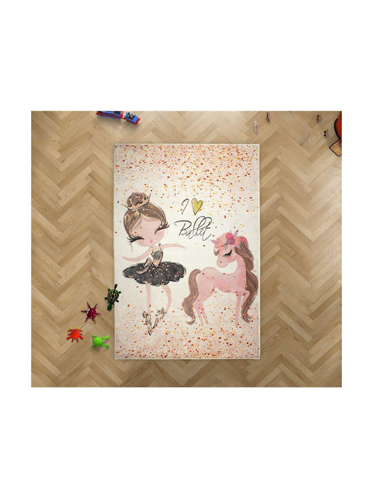 Dimcol Ballerina 281 Kinder Teppich Rosa 135x200cm