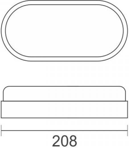 Spot Light Επιτοίχια Εξωτερική Πλαφονιέρα LED IP54 16W με Φυσικό Λευκό Φως