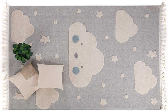 Royal Carpet Детско килимче Сив 133x190см