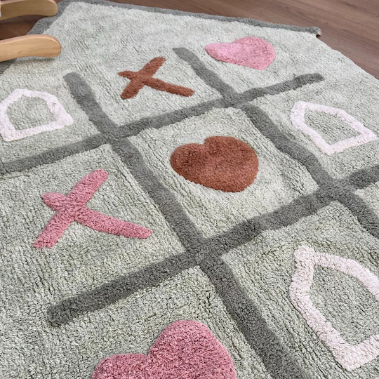 Baby Bliss Παιδικό Χαλί Βαμβακερό Γκρι 100x140cm
