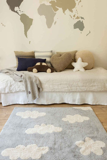 Lorena Canals Clouds Handmade Kids Rug Clouds Cotton