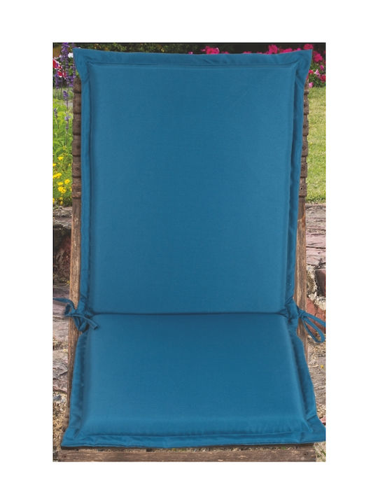 Flamingo Garden Chair Cushion with Backrest Lida Indigo Blue 90x40cm