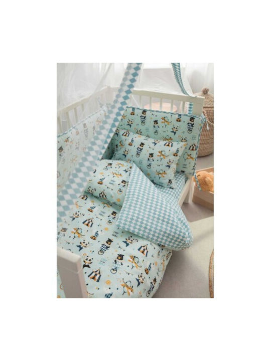 Vesta Home Mosquito Net Crib Circus Tulle 000008214 Turquoise 490x180cm