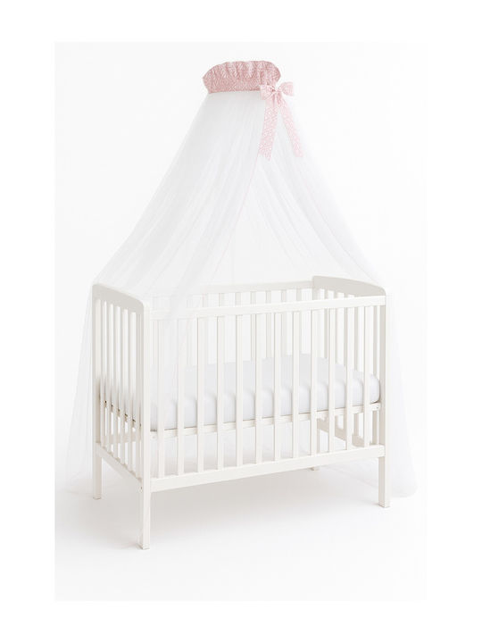 Kikka Boo Kissable Crib Mosquito Net Day in Paris with Pink Tulles 540x540x200cm