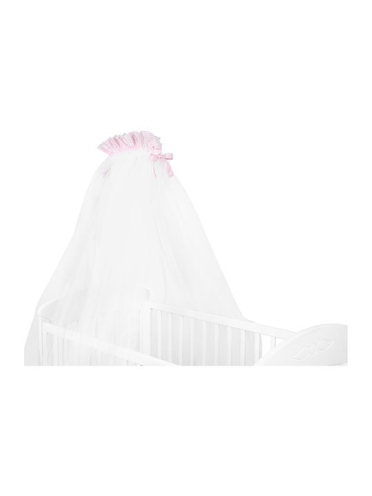 Kikka Boo Kissable Crib Mosquito Net Day in Paris with Pink Tulles 540x540x200cm