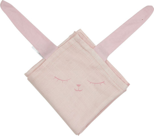 Minene Bamboo Muslin Swaddle Wrap Pink 120x100cm.