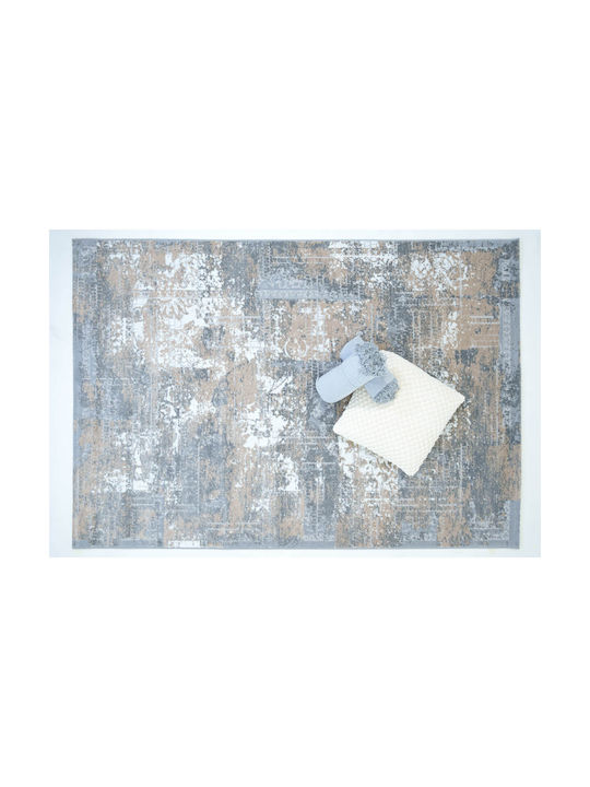 Ezzo Modern Bedroom Rugs Set Gray 12-9680BCD 3pcs